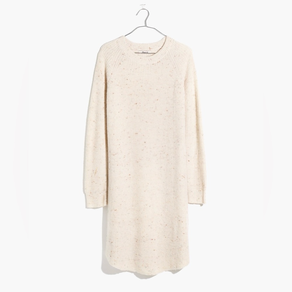 Madewell | Cream Midi Sweater Dress Size M